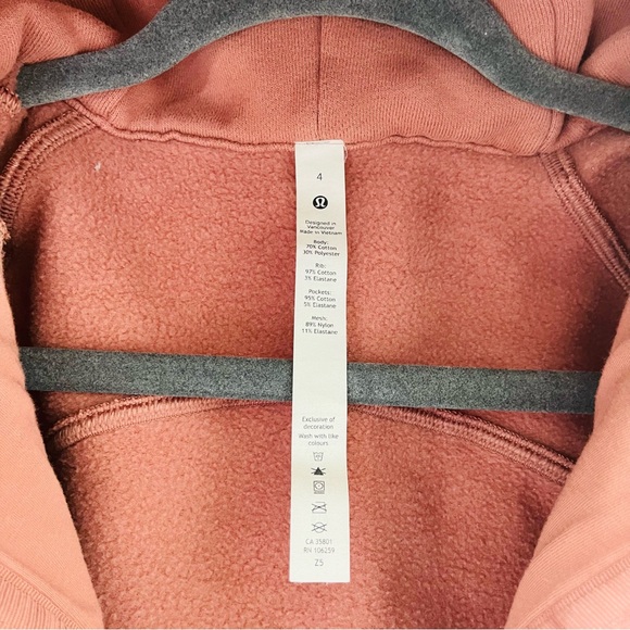 Lululemon Spiced Chai Scuba Hoodie Light Cotton Fleece - Picture 2 of 5